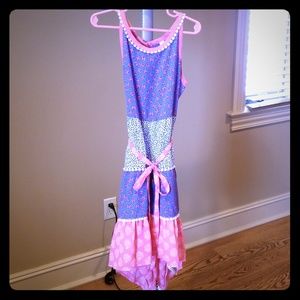 Dress sleeveless/belted